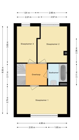Floorplan - Karperlaan 21, 2411 DA Bodegraven